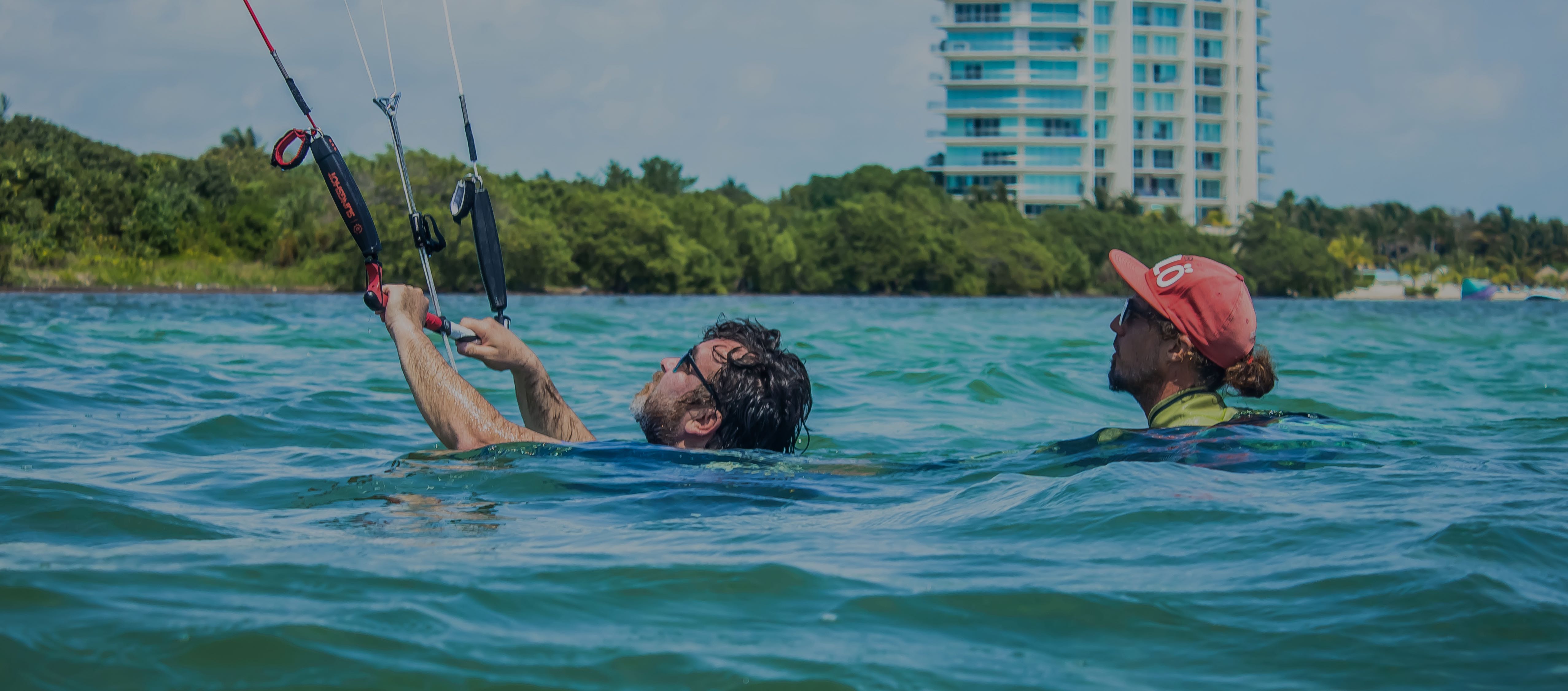 Mexico kiteboarding, windsurfing, kitesurfing, beach kites, kitesurfing equipment, kite sailing, kiteboard Riviera Maya, Cancun, Playa del Carmen, Wake boarding lessons